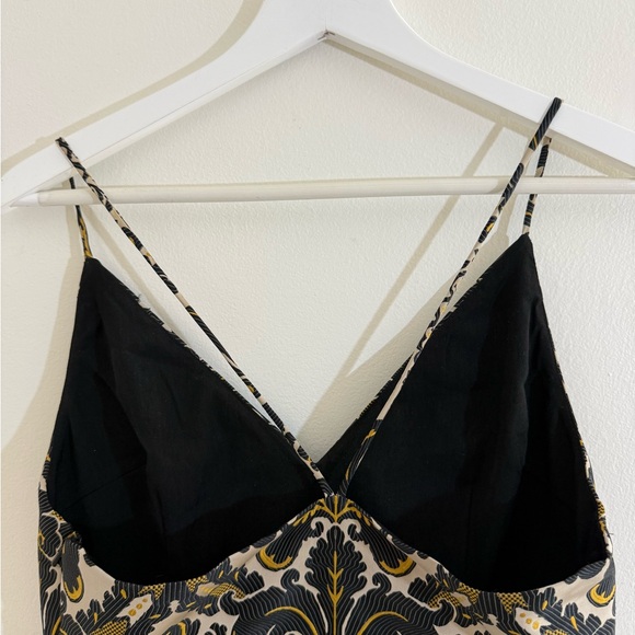 Free People Size 6 Black and Gold Mini Dress - Picture 10 of 15
